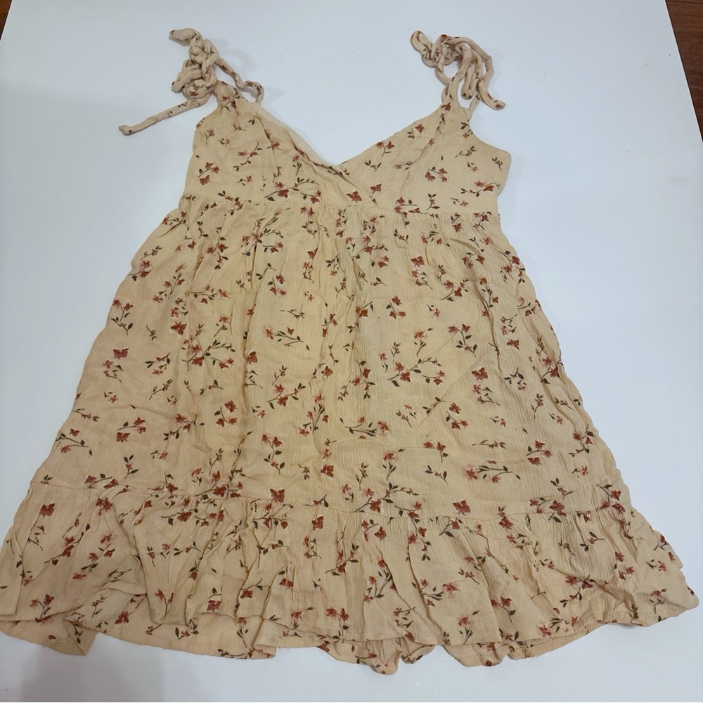 babydoll peach mini dress